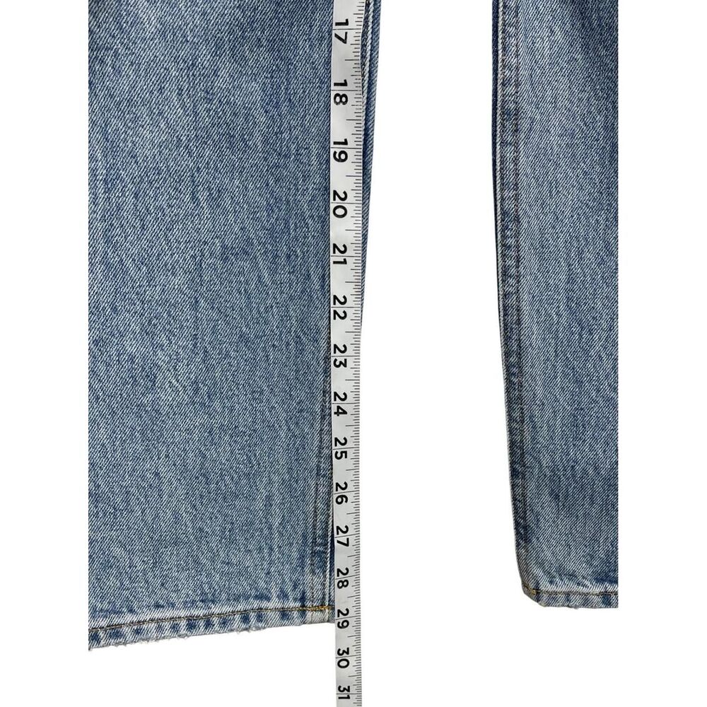 Agolde 90's Pinch Waist High-rise Straight Leg Distressed Jeans Blue Wash 26 - Picture 5 of 8